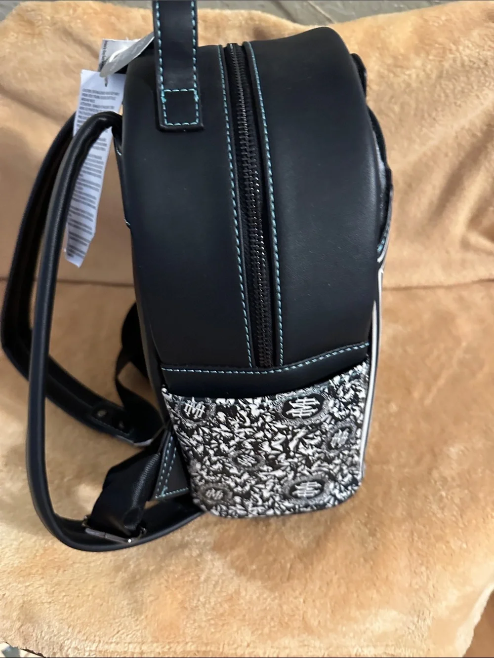 Loungefly Black and White Haunted Gentleman Mini Backpack